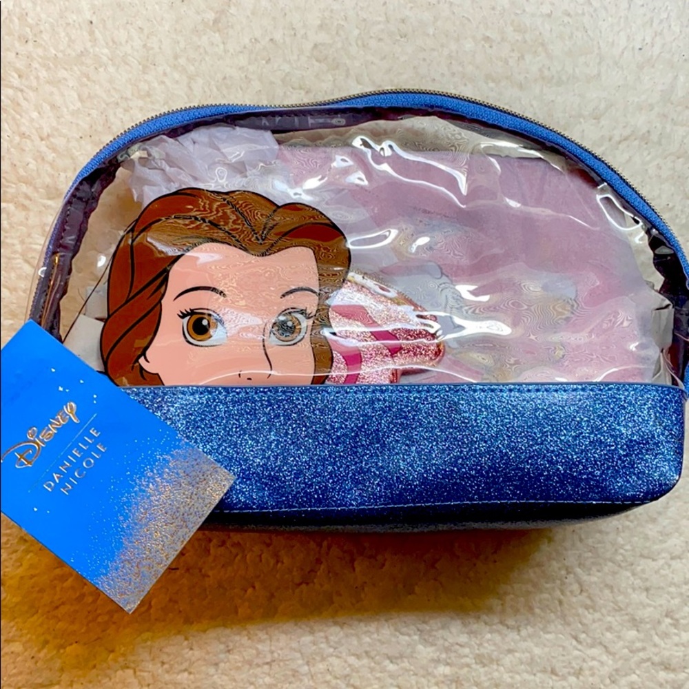Disney- Belle Large Cosmetic Pouch w/ 2 inside
